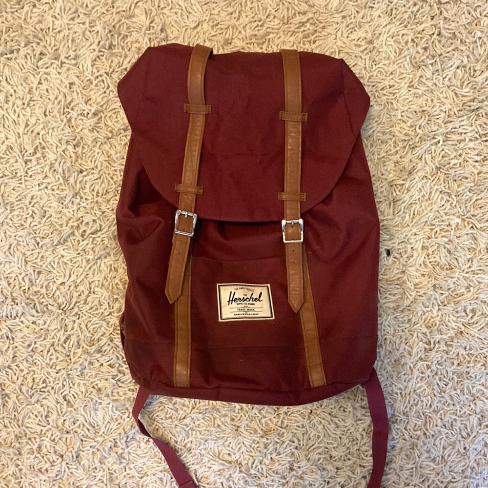 Red Herschel backpack